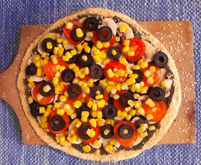 Vegan Pizza Uncooked